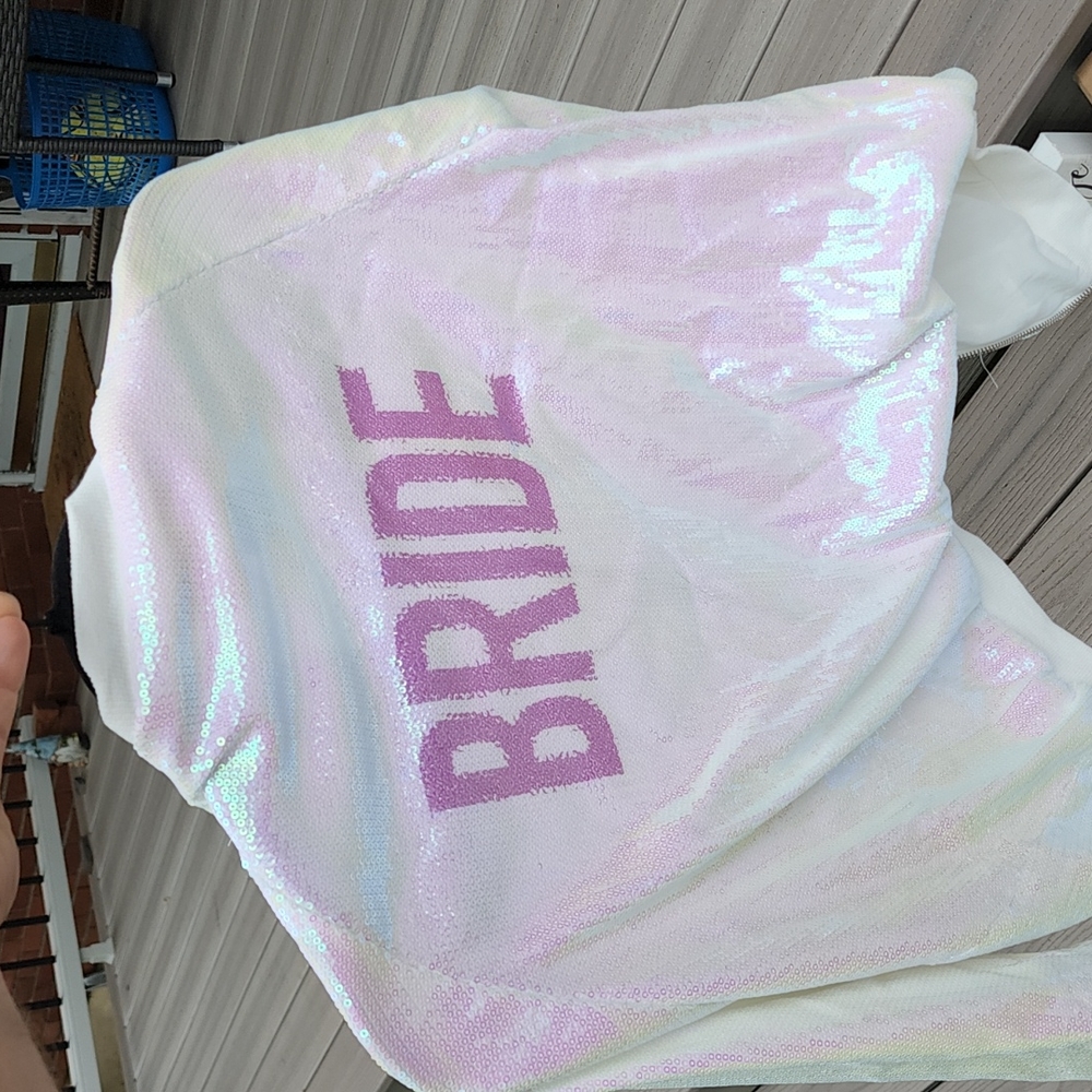 Make an offer! Wedding Bride sequin jacket! Hailey Paige